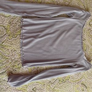 Off the shoulder stripped top